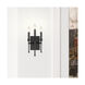 Landon 3 Light 8 inch Matte Black Wall Sconce Wall Light